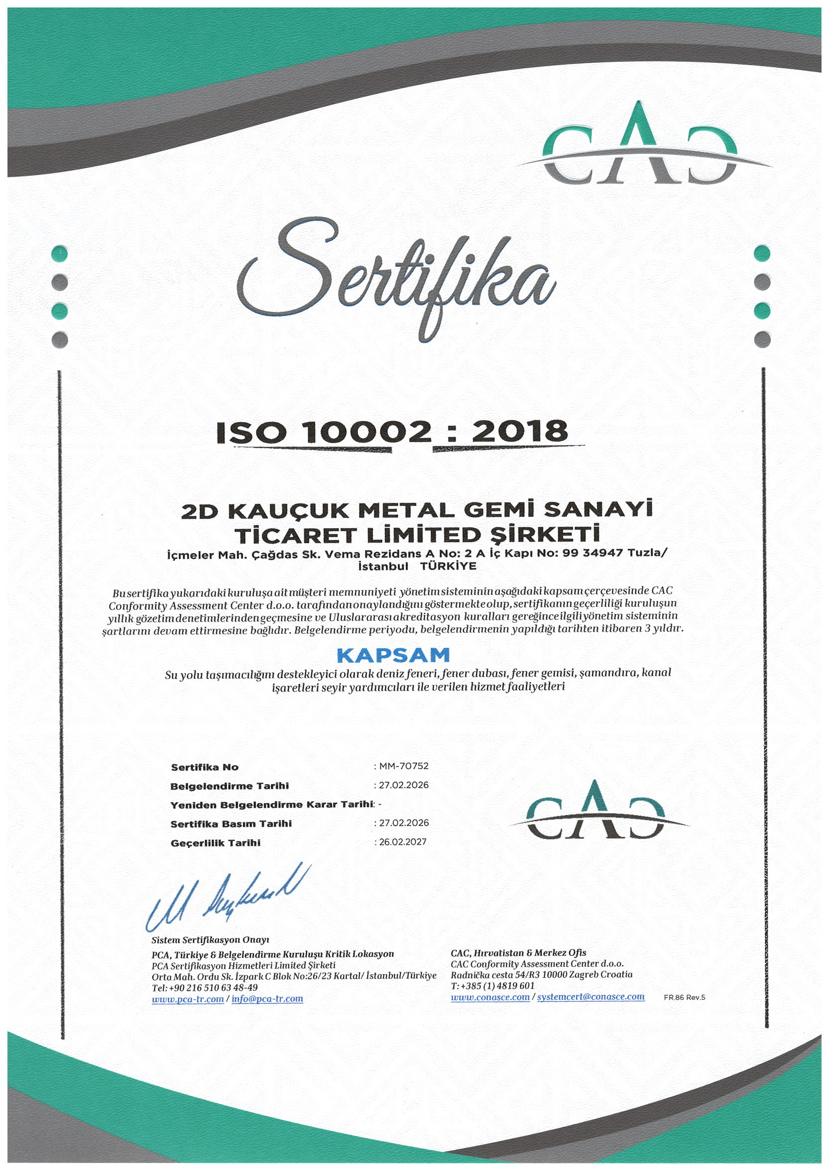 ISO 10002 : 2018